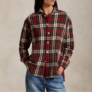 Ralph Lauren Red and Black Plaid Shirt